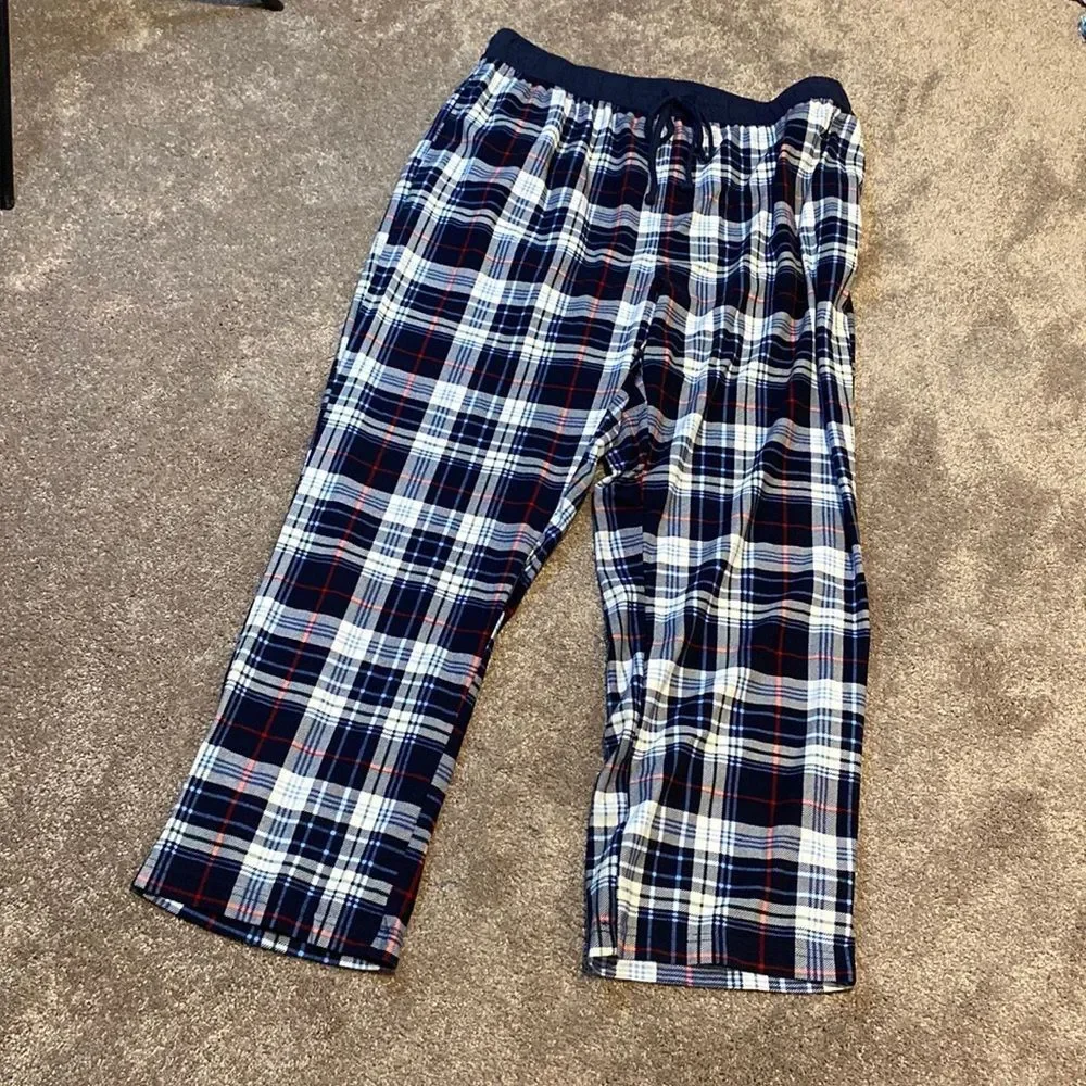 Nautica Plaid Lounge Pajama Pants Drawstring Sleepwear SIZE L